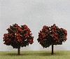 Albero da frutta con fiori rossi - Misura 7 (Conf. da 2 pezzi)